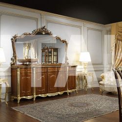 Vimercati Testata intagliata in noce per il letto in stile Luigi XVI della collezione Noce e Intarsi	- art. 2011 - №74